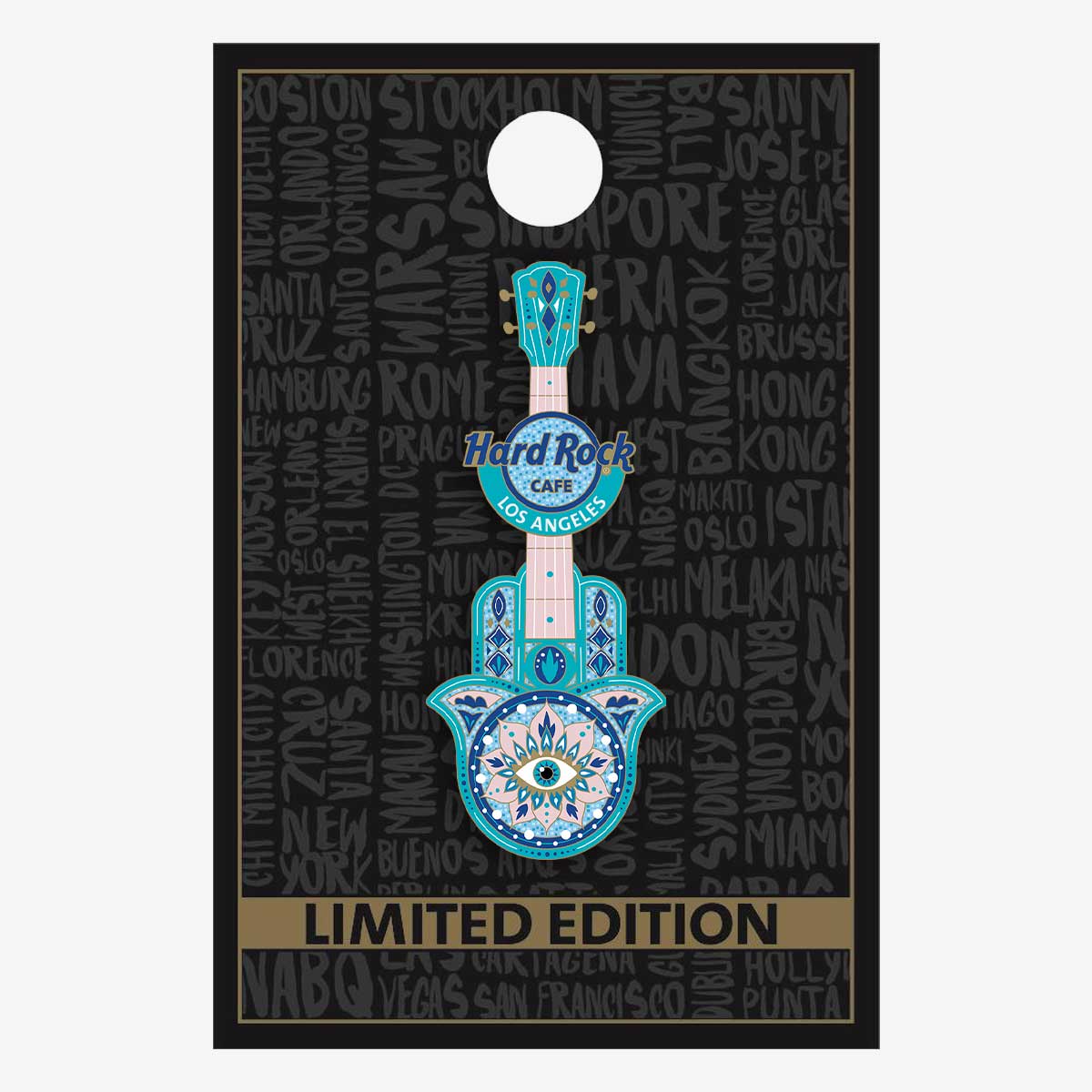 Limited Edition Hamsa Guitar Pin Series image number 2